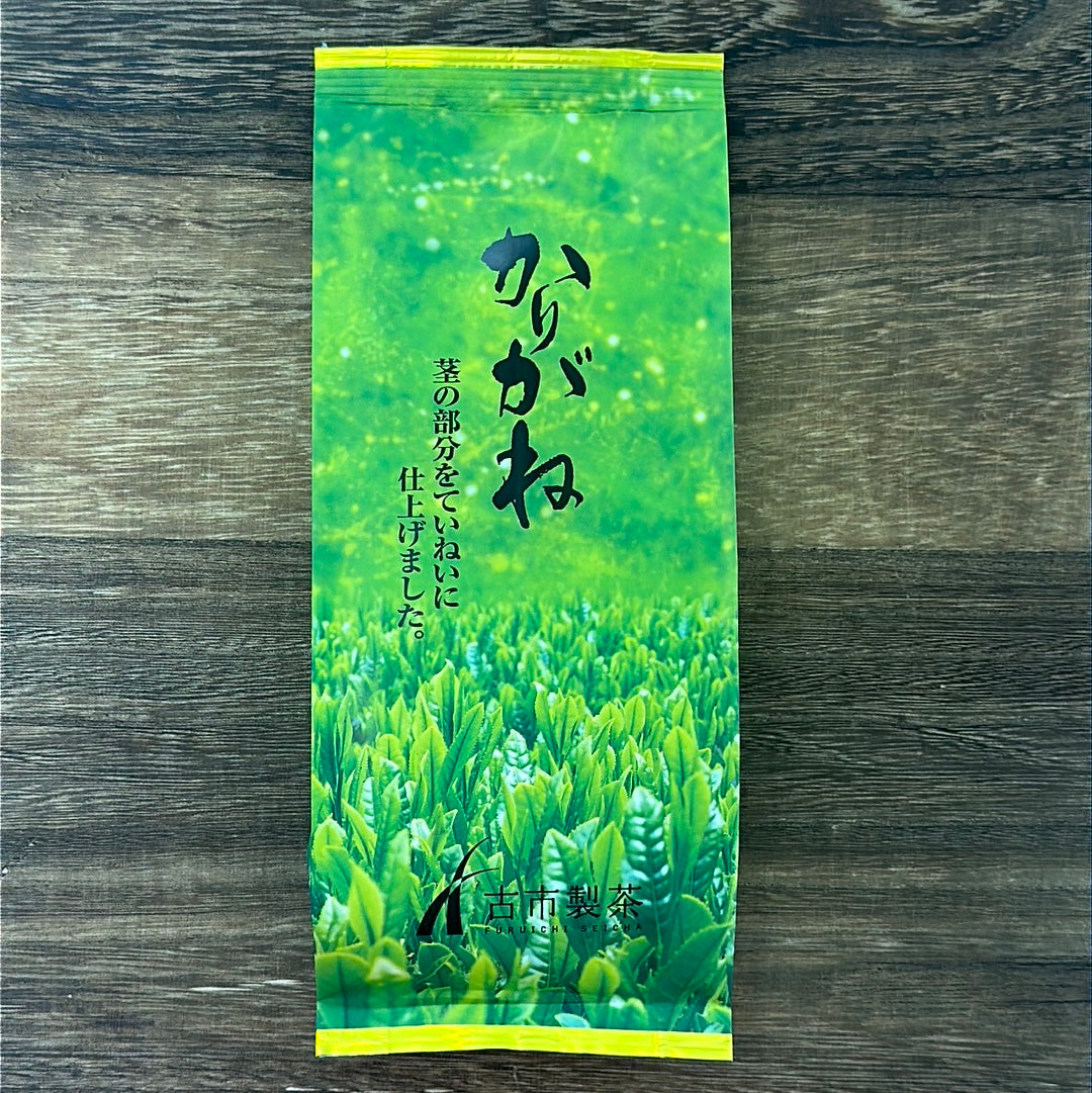 #0288.K2古市製茶 #13: かりがね茎茶 緑茶葉茎かりがね(茎茶)