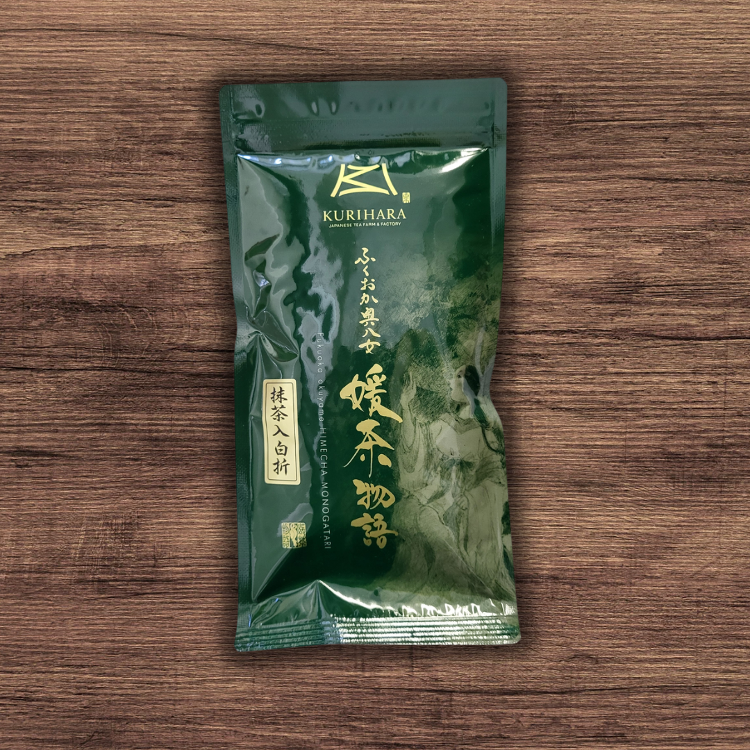#0075.F2 Kurihara Tea: 2026 Shiraore Stem Tea Infused with Matcha 抹茶入り白折