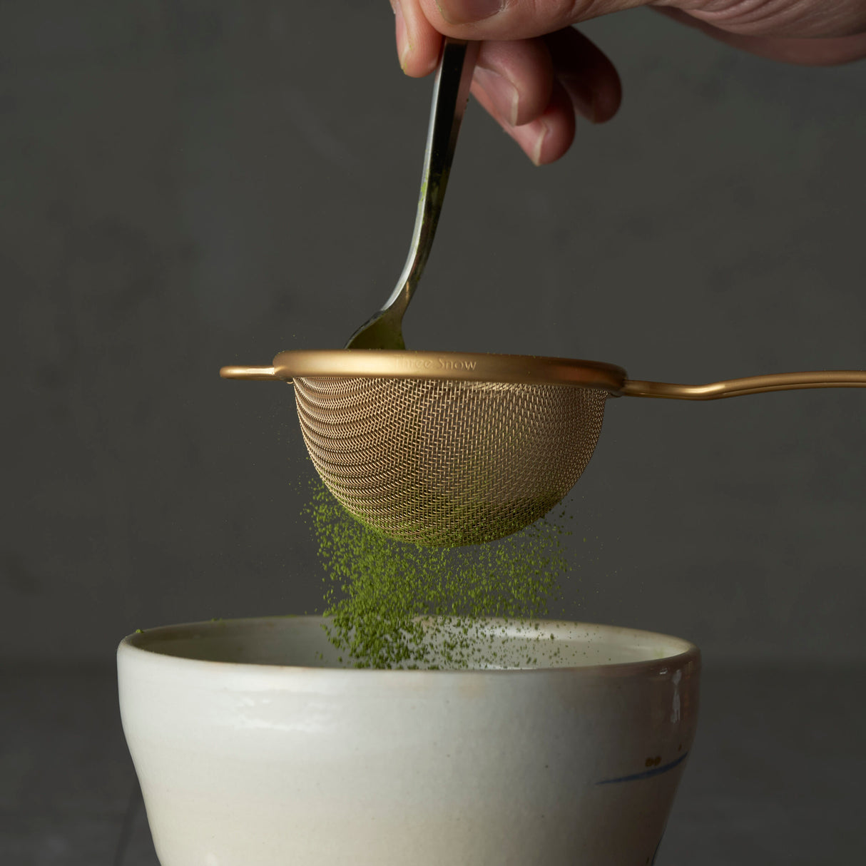 スリースノー:抹茶茶こし(ゴールド)