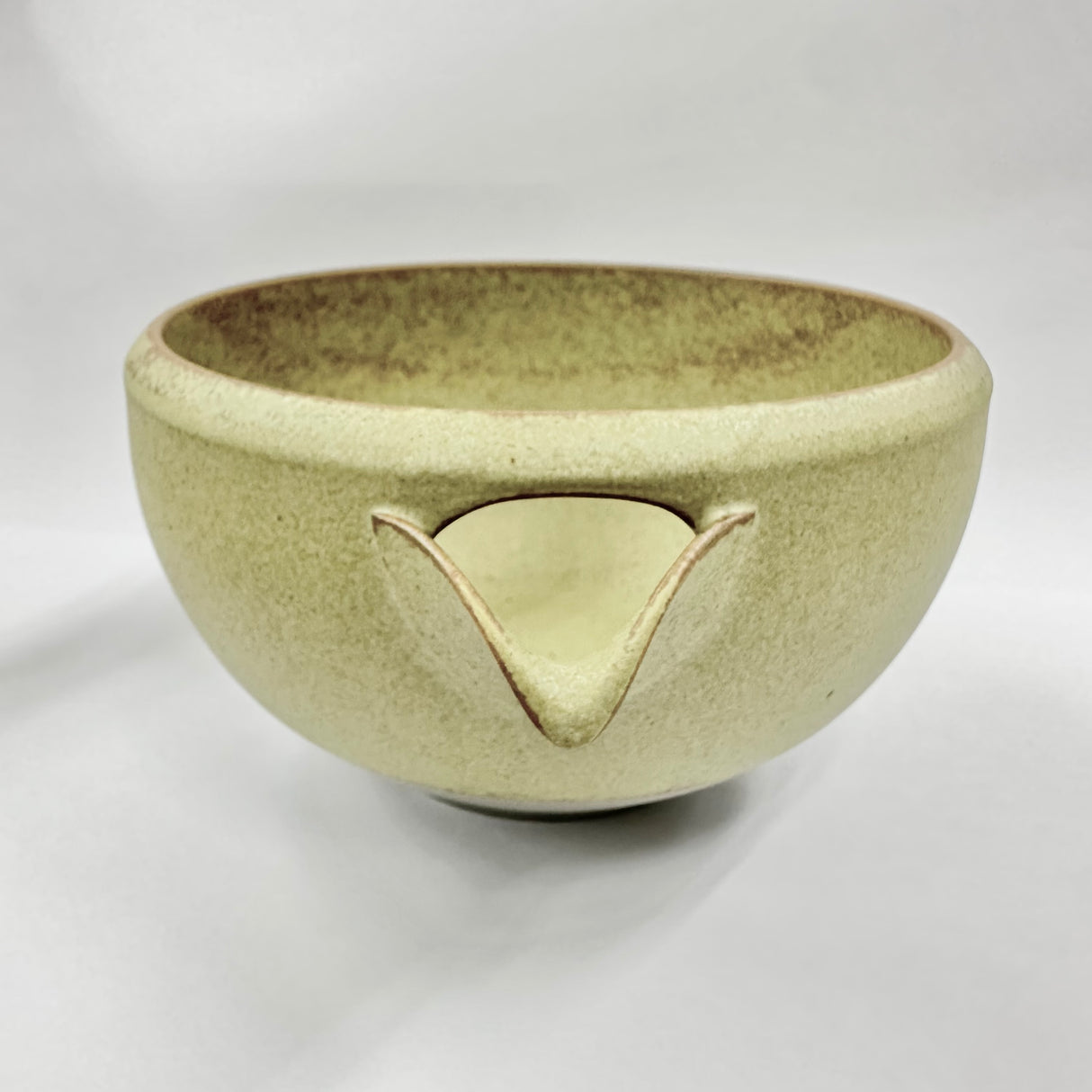 ORIGAMI「Kai - 片口」和良ブラウン - 美濃焼 磁器製片口抹茶碗