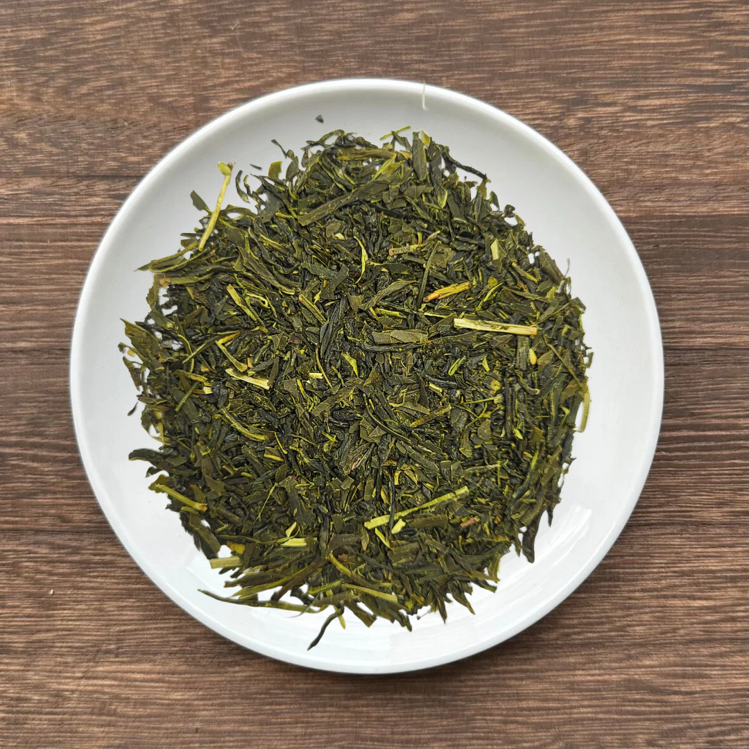 #0662.S5 Tarui Tea Farm: Organic Fukamushicha Aracha, Unrefined Green-Roasted Tea 有機 荒茶仕上げ