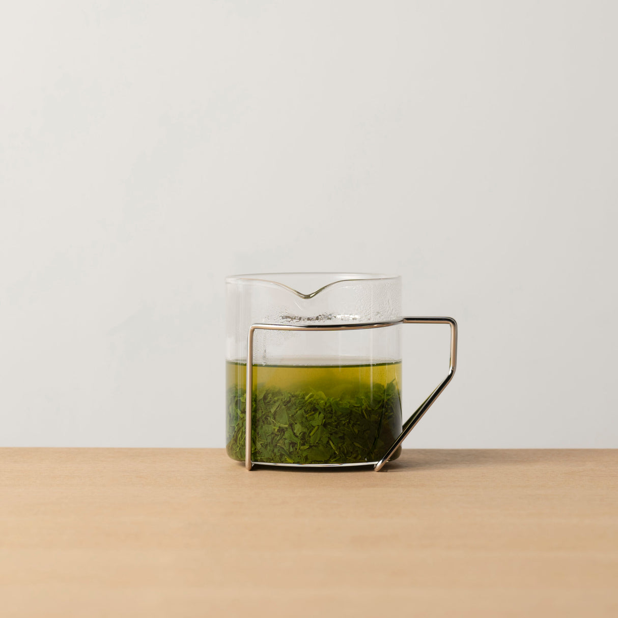 Three Snow: Tea Strainer and Glass Kyusu Set (Gold)