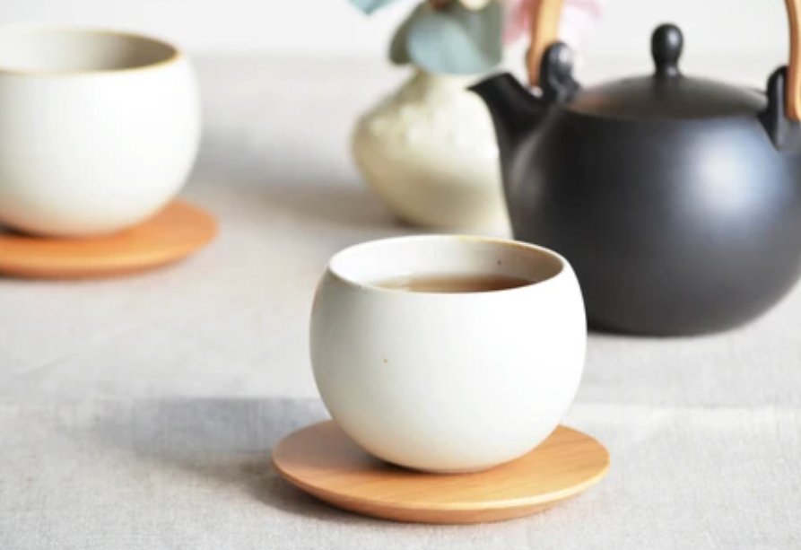 SHIKIKA - Korokoro Round Yunomi Cup - White