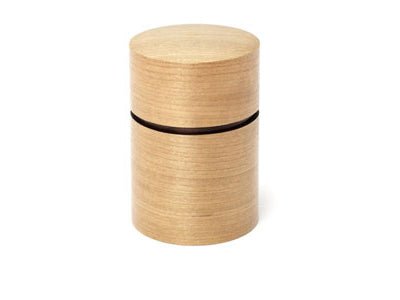 Fujiki Denshiro: Obizutsu Tea Canister - Sakura 帯筒茶筒さくら - yumenet.live