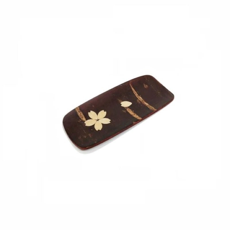 Fujiki Denshiro: Sakura Bark Tea Scoop Chasaji, with Sakura 茶箕(小)散花 - yumenet.live