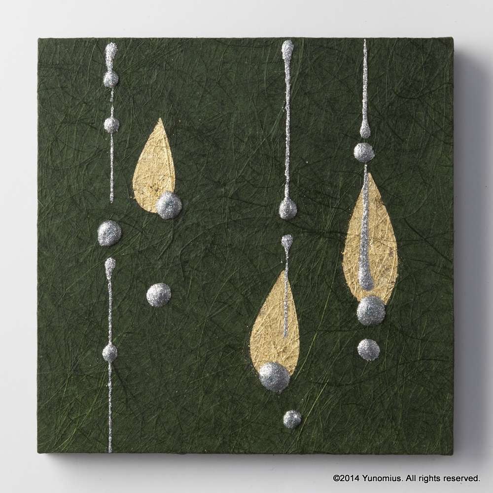 Hana & Haku: Decorative Washi Paper Panel (Green #5) - yumenet.live