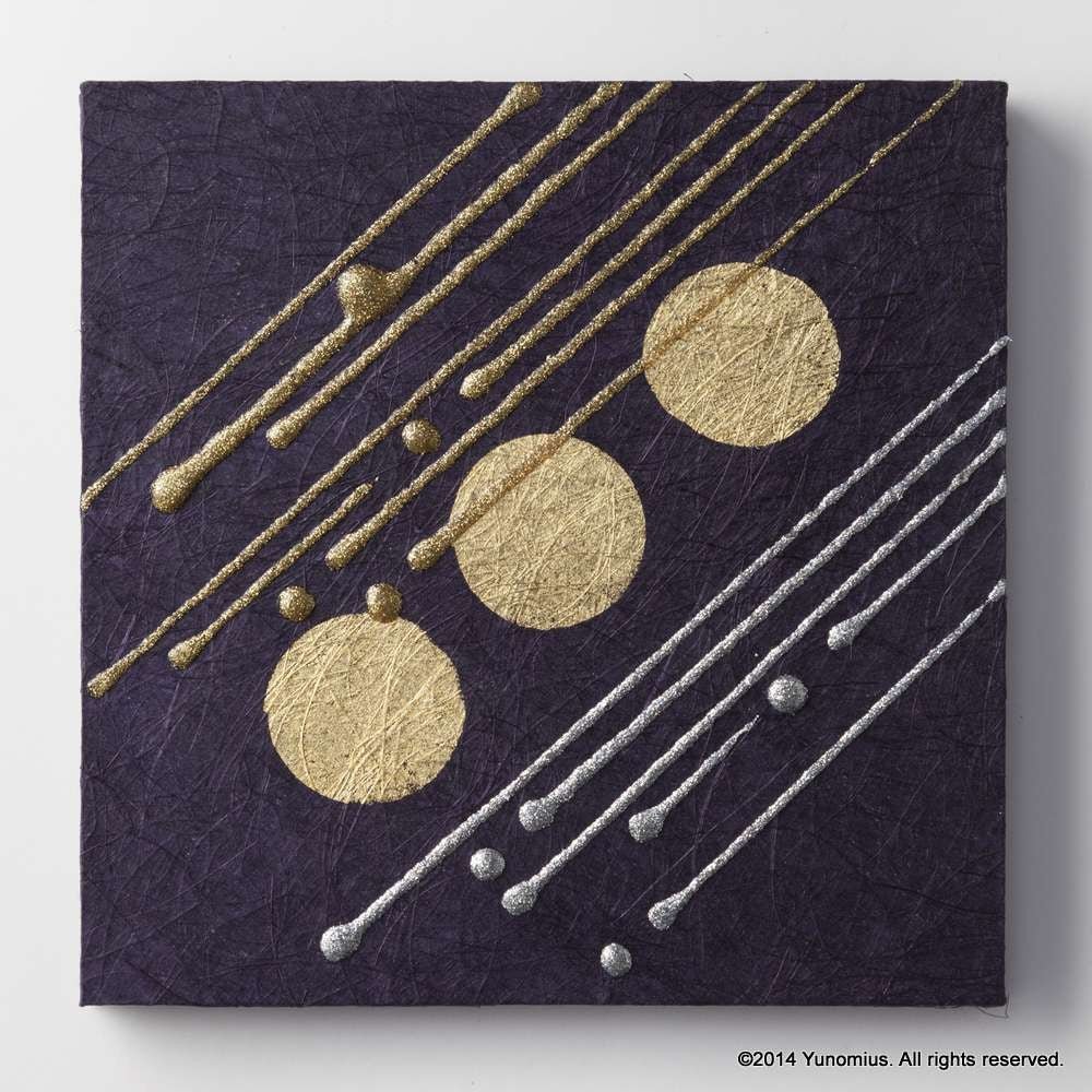 Hana & Haku: Decorative Washi Paper Panel (Purple #1) - yumenet.live
