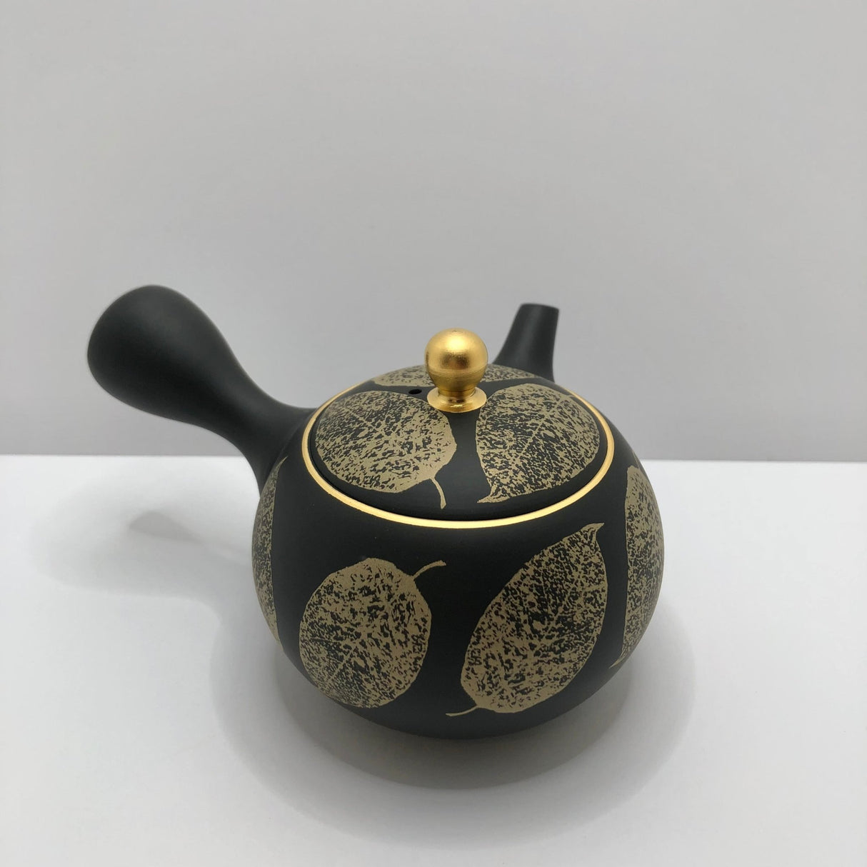 Isobe Ceramics mi124: Tokoname Kyusu Shouhou 200 ml 金彩木の葉 - yumenet.live