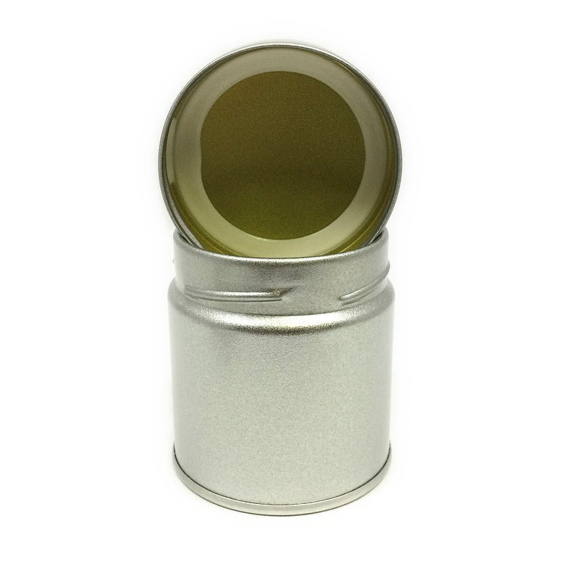 Matcha Tea Can, Silver Screw Top - yumenet.live