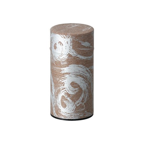 Okumura Seikan: Tea Can, Washi Paper - Nankyo Brown Silver 南郷 茶銀 - yumenet.live