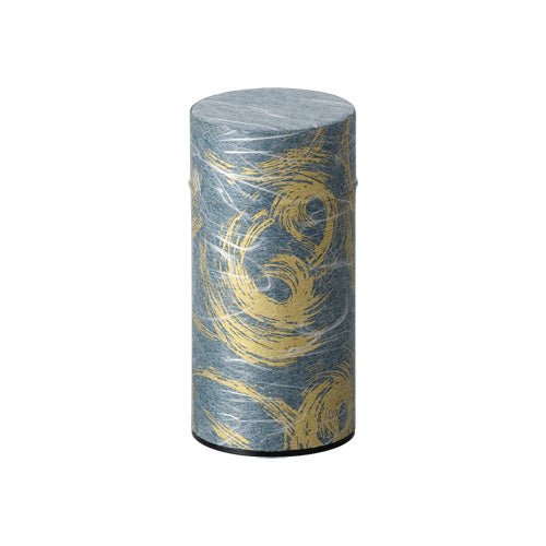 Okumura Seikan: Tea Can, Washi Paper - Nankyo Navy Gold 南郷 紺金 - yumenet.live