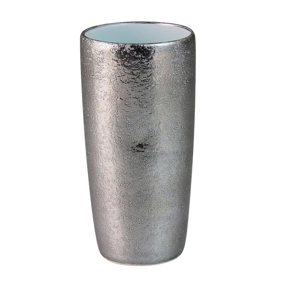 Touetsugama Aritayaki Dimple Rock Tumbler - Ibushi Silver - White いぶし銀内白 えくぼロックビアカップ - yumenet.live