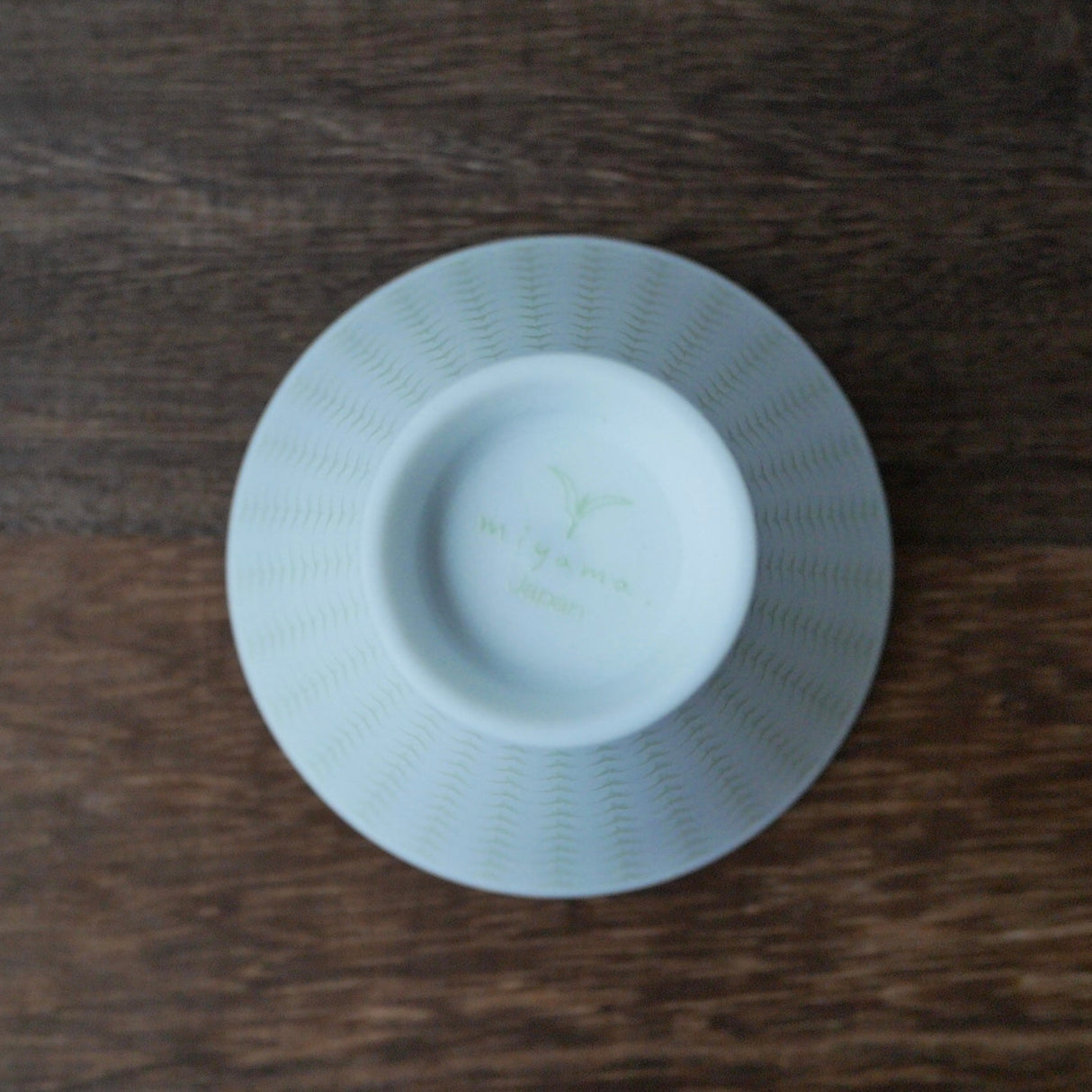 Yamani - Miyama Tableware: Chahaku Morning Glory Tea Cup - Gyokuro Green - yumenet.live