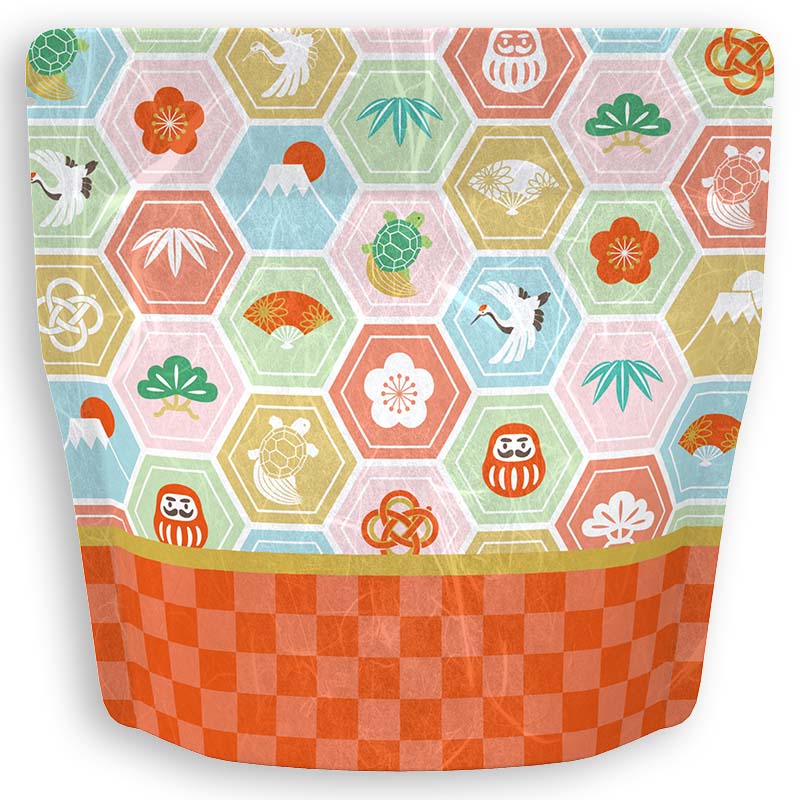 Yoshimura Pack 10134 Resealable Washi Paper Bag Celebration お祝い - yumenet.live