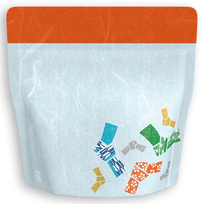 Yoshimura Pack 10154 Resealable Washi Paper Bag Knotted Letter 結び文柄 - yumenet.live