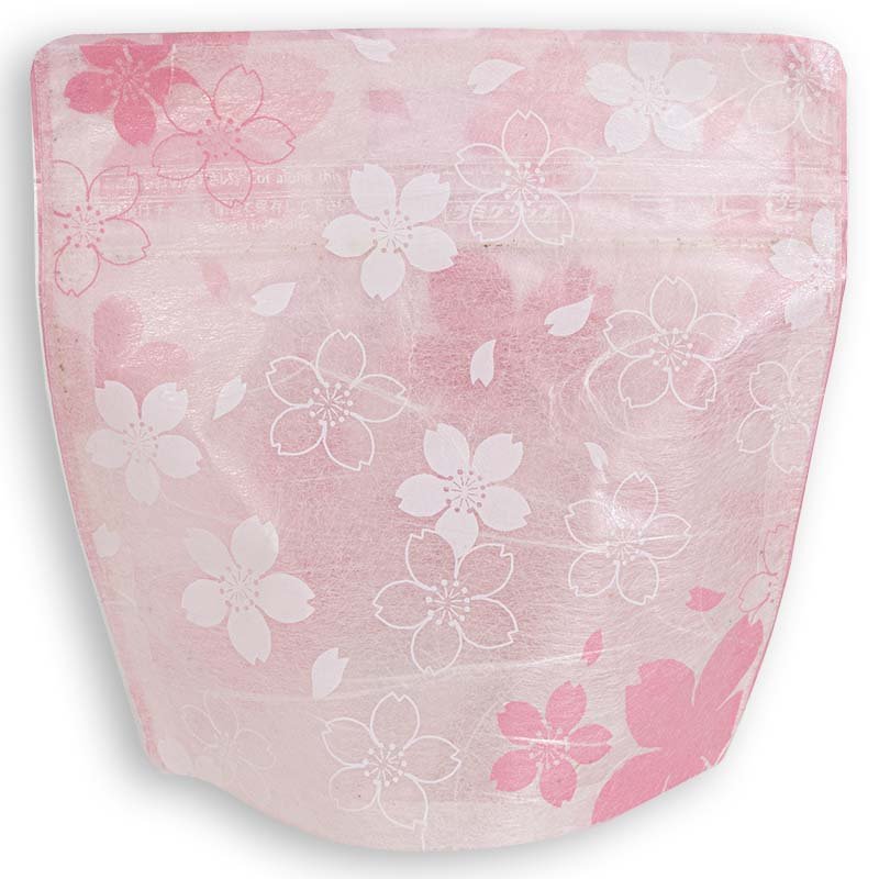 Yoshimura Pack 10185 Resealable Washi Paper Bag Pink Sakura 雲竜透明チャック付スタンド袋 桜 - yumenet.live