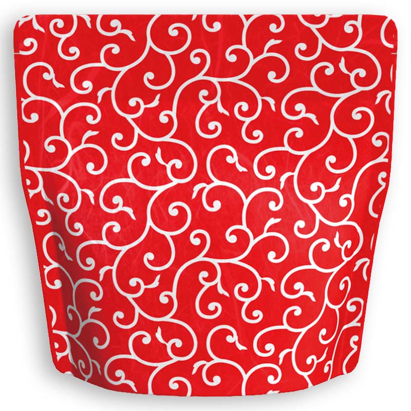 Yoshimura Pack 1383 Resealable Washi Paper Bag Arabesque Pattern唐草 - yumenet.live