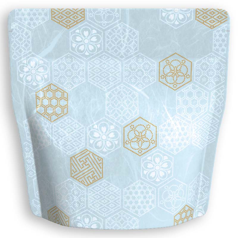 Yoshimura Pack 1385 Resealable Washi Paper Bag Turtle Shell 亀甲 - yumenet.live