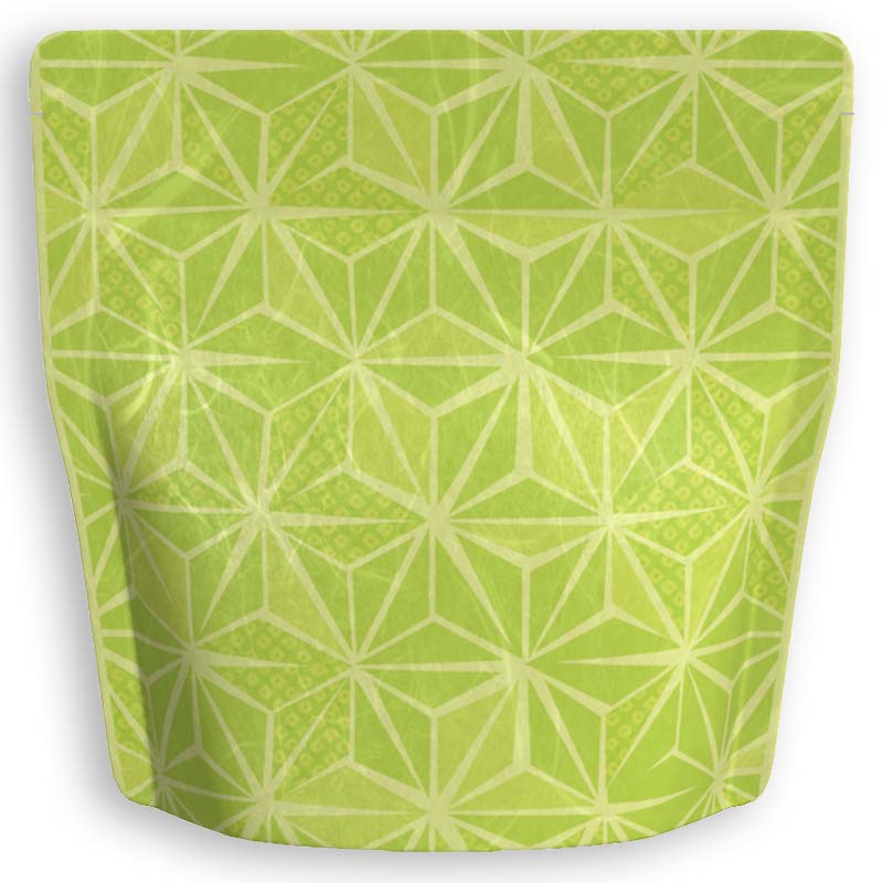 Yoshimura Pack 1396 Resealable Washi Paper Bag Hemp Leaf Hexagon 麻の葉 - yumenet.live