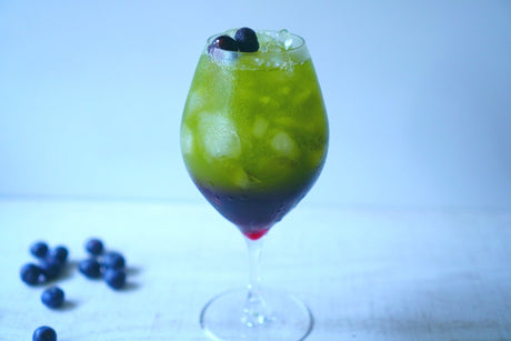 Matcha Blueberry Mocktail Recipe - yumenet.live