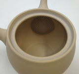 高助窯 (Y113) 高資陶苑：常滑急須 茶ポット 瓜形陶メッシュストレーナー 300ml