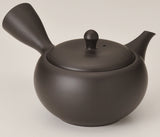 鷹介窯 (Y115) 高資陶苑：常滑急須 黒 菊丸陶メッシュざる 250ml