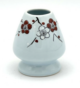 Nagomi: Chasen Holder, Bamboo Whisk Stand (Red & White Plum, 紅白梅)