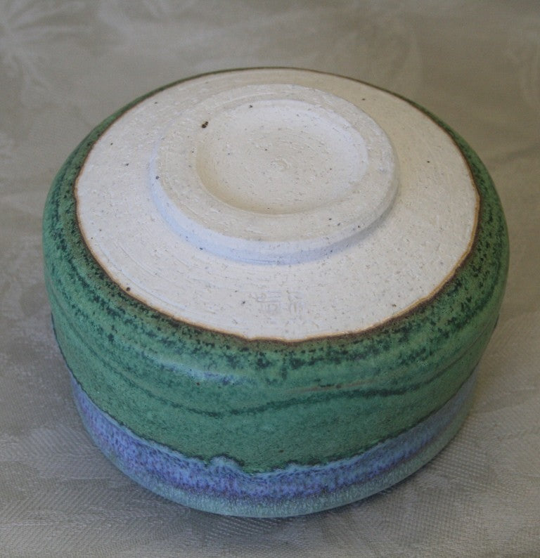 美濃焼 深海青抹茶茶碗 (丸音井口陶磁器)