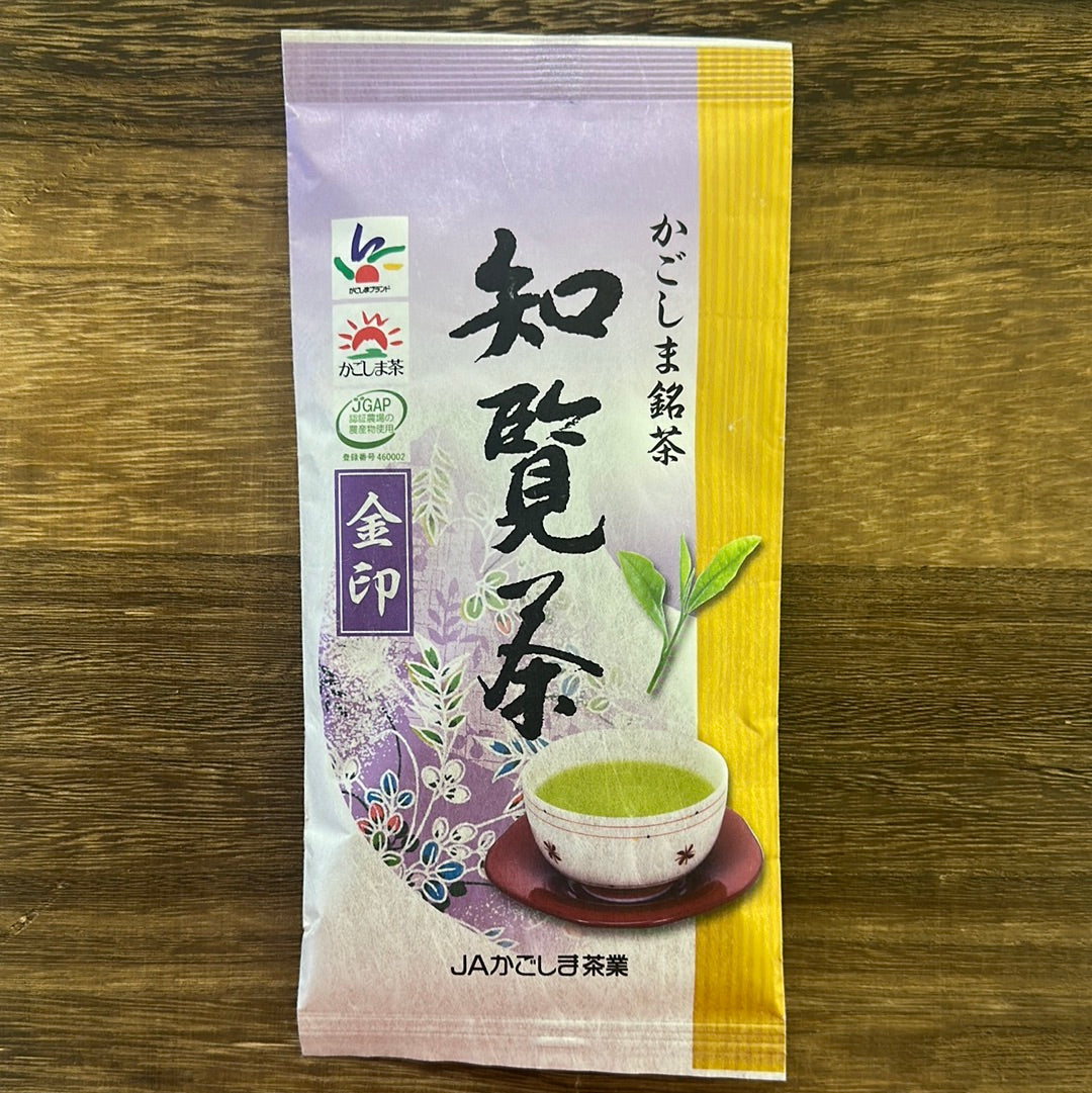 #0335.K2 JAかごしま茶業：知覧茶 深蒸し茶、ゴールドラベル 知覧茶 金印