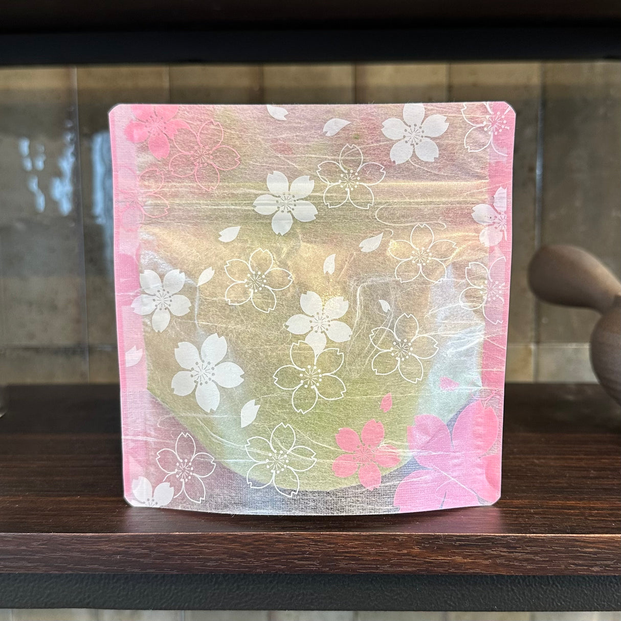 Yoshimura Pack 10185 Resealable Semi Transparent Washi Paper Bag Pink Sakura 雲竜透明ﾁｬｯｸ付ｽﾀﾝﾄﾞ袋 桜