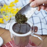 青芳：ステンレス茶匙 桜柄茶杓 ステンレス茶箕 さくら