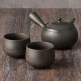 Yamaki Ikai (Y265) Bronze Kyusu Tea Pot & 2-Cup Set