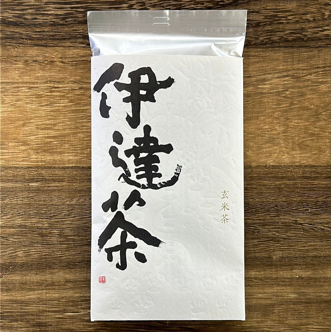 #0711.M2 ものう茶 石巻玄米茶「月姫」。鹿島茶園・矢部園製茶店。
