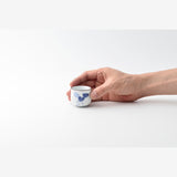 Saikai Ceramics: Hasamiyaki White Porcelain - Manryo Series - Sakazuki Style Guinomi Cup (50 ml)