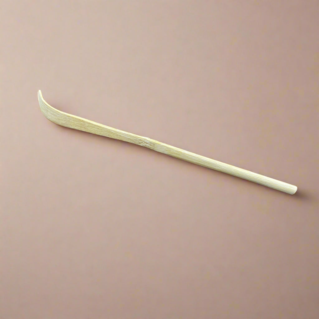 抹茶用 竹製茶杓（白竹、ru3810）