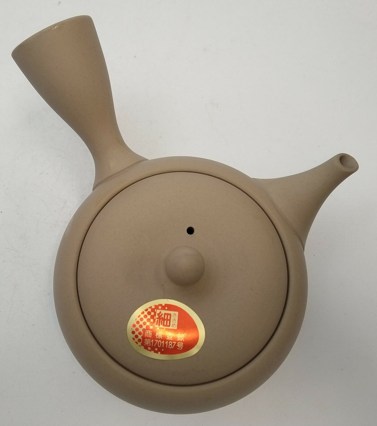 鷹介窯 (Y111) 高資陶苑：常滑急須 茶ポット 菊丸陶メッシュざる 250ml