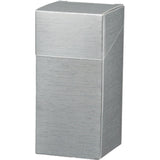 13811: Silver textured carton 74 x 74 x 155 mm