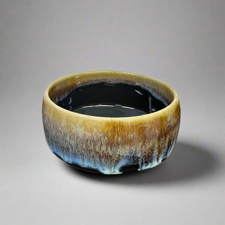 Saikai Ceramics: Hakuwan - Jatenmoku, Porcelain Matcha Bowl with Gift Box - yumenet.live