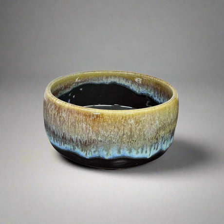 Saikai Ceramics: Hakuwan - Jatenmoku, Porcelain Matcha Bowl with Gift Box - yumenet.live