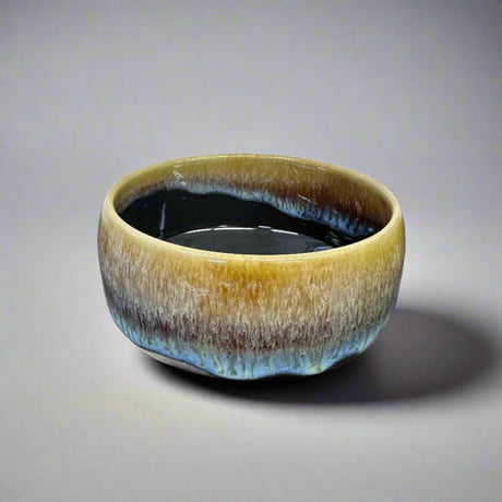Saikai Ceramics: Hakuwan - Jatenmoku, Porcelain Matcha Bowl with Gift Box - yumenet.live