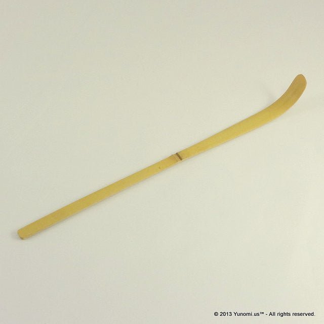 Bamboo Tea Scoop (Chashaku) for Matcha (white bamboo, ru3810) - yumenet.live