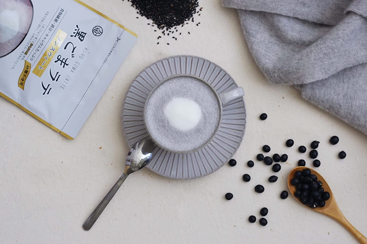 Black Sesame (Kurogoma) Latte Non-Sweetened by Kuki Sangyo - yumenet.live
