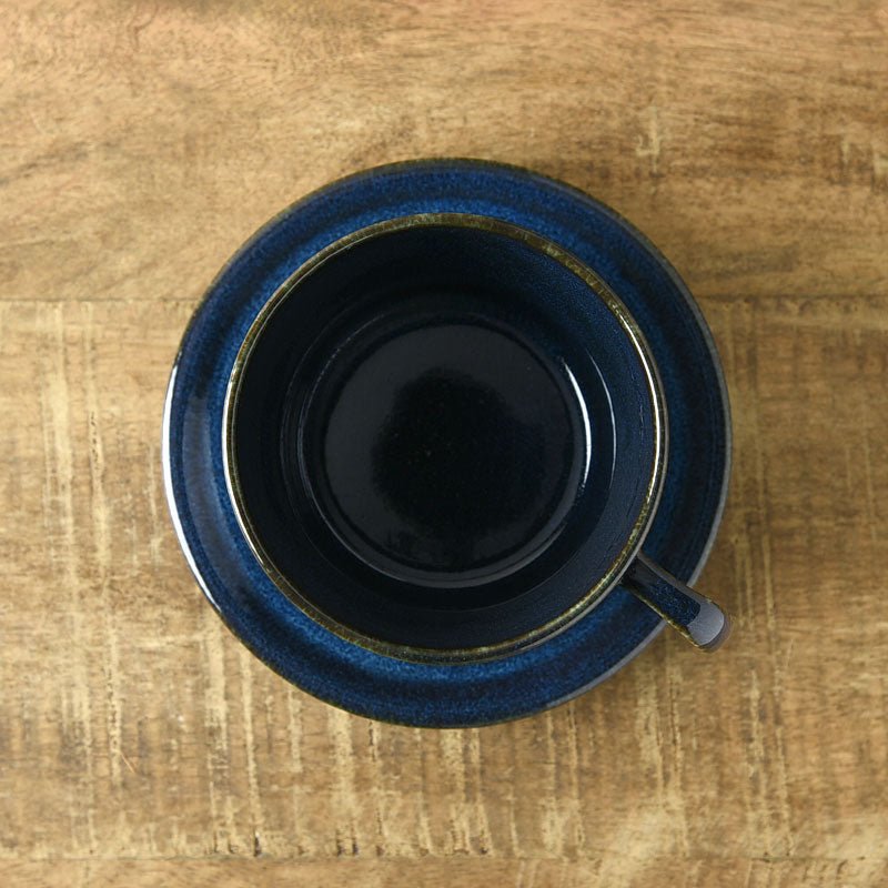 Deep Scandinavian Blue - Tea Cup & Saucer - yumenet.live