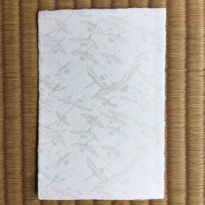 Echizen Washi Postcard, Crane (Tsuru) Design - yumenet.live