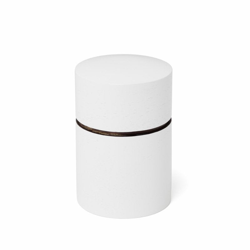 Fujiki Denshiro: Obizutsu Tea Canister - Awayuki 帯筒茶筒あわゆき - yumenet.live