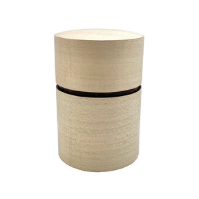Fujiki Denshiro: Obizutsu Tea Canister - Kaede Maple 帯筒茶筒かえで - yumenet.live
