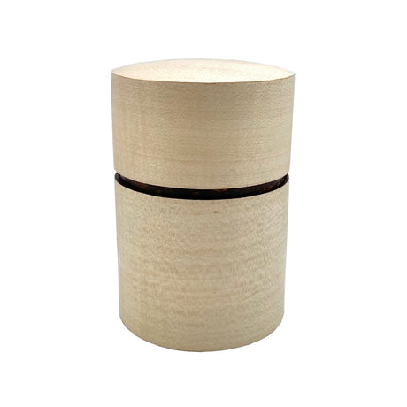 Fujiki Denshiro: Obizutsu Tea Canister - Kaede Maple 帯筒茶筒かえで - yumenet.live