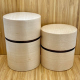 Fujiki Denshiro: Obizutsu Tea Canister - Kaede Maple 帯筒茶筒かえで - yumenet.live
