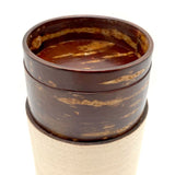 Fujiki Denshiro: Obizutsu Tea Canister - Kaede Maple 帯筒茶筒かえで - yumenet.live