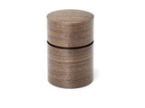 Fujiki Denshiro: Obizutsu Tea Canister - Walnut 帯筒茶筒くるみ - yumenet.live